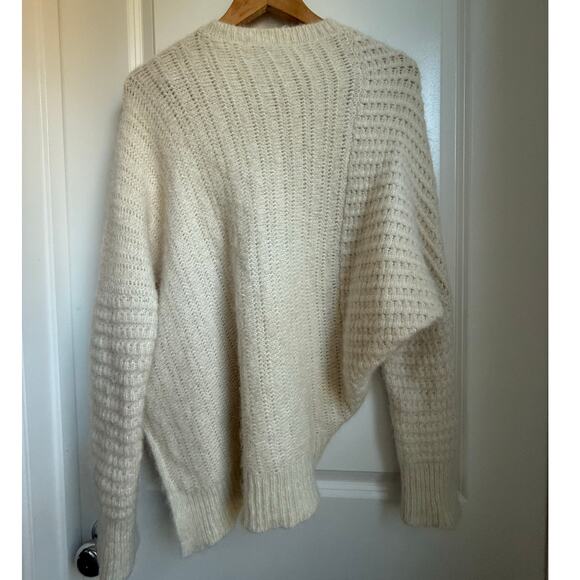 ALLSAINTS | Selena Asymmetric Alpaca Wool Blend Jumper - Picture 7 of 10